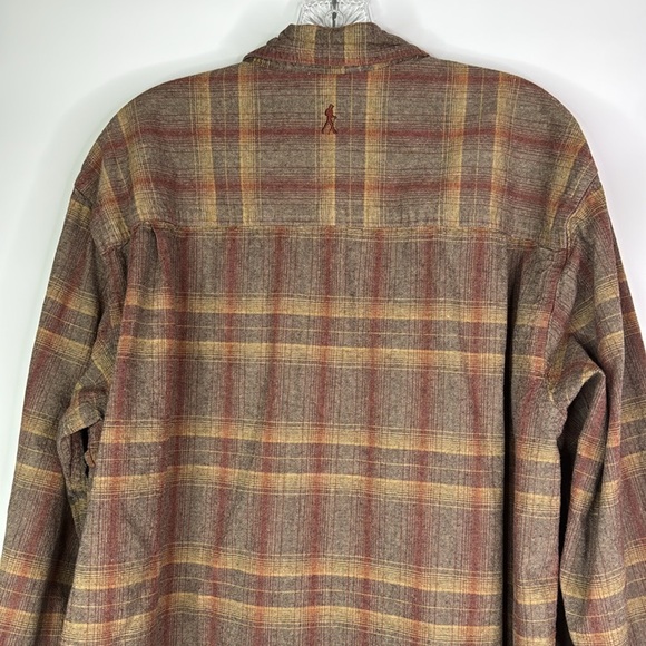 Royal Robbins Brown Cotton Long Sleeve Button Up Shirt Large - Picture 5 of 8